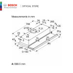Bosch DFT93CA61T Telescopic Cooker Hood / Tudung Asap Serie 2 | 90 cm