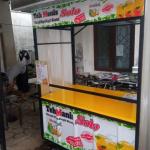 gerobak alumunium - Bakso - Esteh Solo - Capuccino Dll.Murah - Putih, random