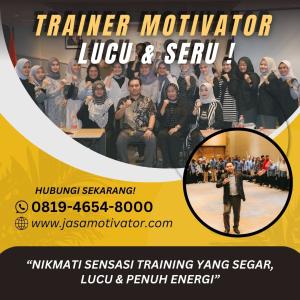 Jasa Motivator Trainer Bojonegoro, Resmi! (0819-4654-8000)
