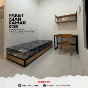 Paket Isi Kamar Kost Industrial Minimalis Klaten Jogja Solo
