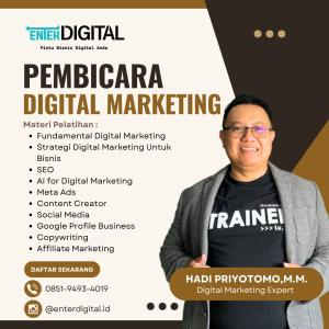 MATERI UPDATE! HUB : 0851-9493-4019,  Narasumber Digital Marketing Untuk Kampus Melawi