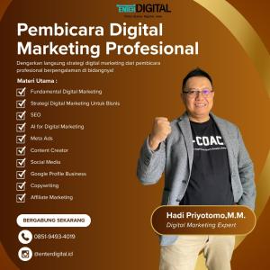 TERBAIK! HUB : 0851-9493-4019,  Narasumber Webinar Digital Marketing Maluku Tengah